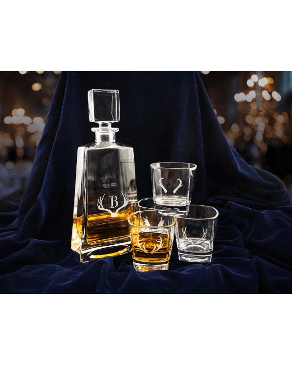 Tequila Decanter and Glasses view 3