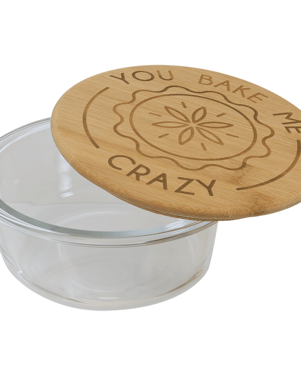 Glass Container with Bamboo Lids view 4