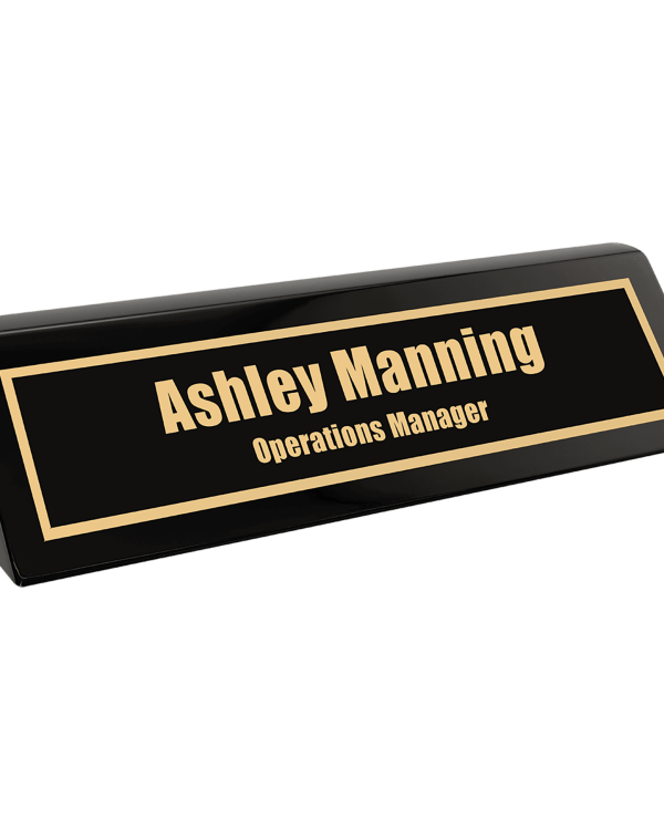Black Piano finish Desk Wedge